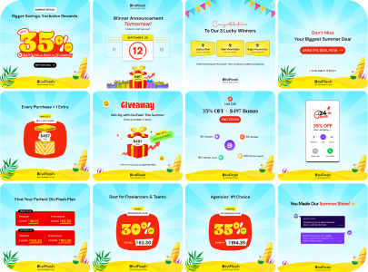 Promotional Social Media Banners and Product Creatives by Abdullah